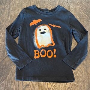 OshKosh BGosh Black Orange Halloween Ghost Tee